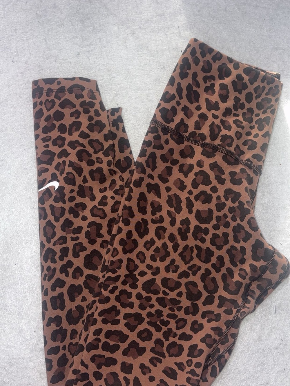 Nike Kids Brown Leopard-Print Leggings